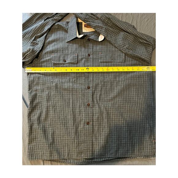 Michael Kors Men’s Gray Flannel Button Down Shirt Long Sleeve Size Large - Picture 4 of 7